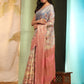 Multicolor Cotton Blend Digital Print Floral Saree with Unstitched Blouse - Hiral Fashion | Swadesiicart