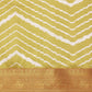 Yellow Silk Blend Digital Print Striped Saree with Unstitched Blouse - Hiral Fashion | Swadesiicart