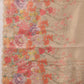 Hiral Fashion Beige Kota Doria Tissue Silk Floral Digital Print Saree | Swadesiicart