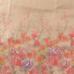 Hiral Fashion Beige Kota Doria Tissue Silk Floral Digital Print Saree | Swadesiicart