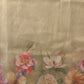 Hiral Fashion Olive Kota Doria Tissue Silk Floral Digital Print Saree | Swadesiicart