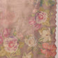 Hiral Fashion Peach Kota Doria Tissue Silk Floral Digital Print Saree | Swadesiicart