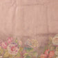 Hiral Fashion Peach Kota Doria Tissue Silk Floral Digital Print Saree | Swadesiicart