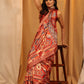 Cream Silk Blend Woven Zari Design Ethnic Motifs Saree with Unstitched Blouse - Hiral Fashion | Swadesiicart