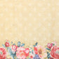 Beige Cotton Blend Digital Print Floral Saree with Unstitched Blouse - Hiral Fashion | Swadesiicart