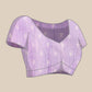 Lavender Cotton Blend Digital Print Floral Saree with Unstitched Blouse - Hiral Fashion | Swadesiicart