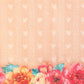 Peach Cotton Blend Digital Print Floral Saree with Unstitched Blouse - Hiral Fashion | Swadesiicart
