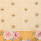 Beige Cotton Blend Digital Print Floral Saree with Unstitched Blouse - Hiral Fashion | Swadesiicart