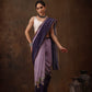 Lavender Cotton Blend Digital Print Floral Saree with Unstitched Blouse - Hiral Fashion | Swadesiicart