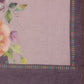 Lavender Cotton Blend Digital Print Floral Saree with Unstitched Blouse - Hiral Fashion | Swadesiicart