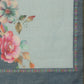 Turquoise Cotton Blend Digital Print Floral Saree with Unstitched Blouse - Hiral Fashion | Swadesiicart