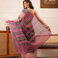 Hiral Fashion Beige Banarasi Silk Cotton Floral Digital Print Saree | Swadesiicart