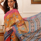 Hiral Fashion Mustard Banarasi Silk Cotton Floral Digital Print Saree | Swadesiicart