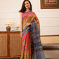 Hiral Fashion Mustard Banarasi Silk Cotton Floral Digital Print Saree | Swadesiicart