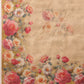 Hiral Fashion Beige Banarasi Silk Cotton Floral Digital Print Saree | Swadesiicart