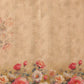 Hiral Fashion Beige Banarasi Silk Cotton Floral Digital Print Saree | Swadesiicart