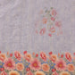 Hiral Fashion Blue Banarasi Silk Cotton Floral Digital Print Saree | Swadesiicart