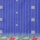 Blue Silk Blend Digital Print Striped Saree with Unstitched Blouse - Hiral Fashion | Swadesiicart