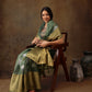 Green Munga Silk Digital Print Floral Saree with Unstitched Blouse - Hiral Fashion | Swadesiicart