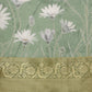 Green Munga Silk Digital Print Floral Saree with Unstitched Blouse - Hiral Fashion | Swadesiicart