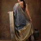 Gray Munga Silk Digital Print Floral Saree with Unstitched Blouse - Hiral Fashion | Swadesiicart