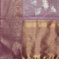Lavender Munga Silk Digital Print Floral Saree with Unstitched Blouse - Hiral Fashion | Swadesiicart