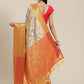 Multicolor Art Silk Digital Print Floral Saree with Unstitched Blouse - Hiral Fashion | Swadesiicart