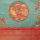Turquoise Art Silk Printed Abstract Saree with Unstitched Blouse - Hiral Fashion | Swadesiicart