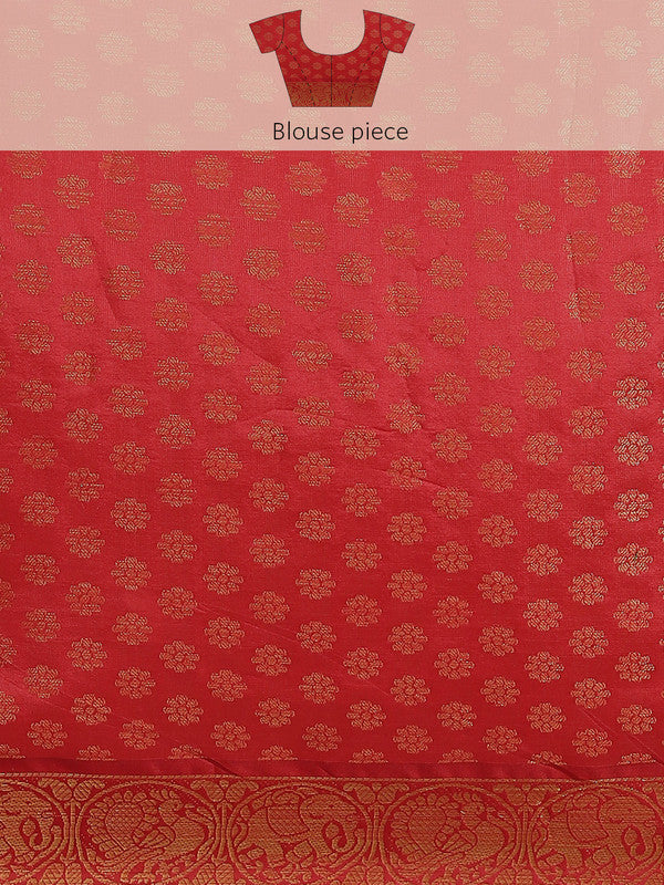 White Art Silk Printed Abstract Saree with Unstitched Blouse - Hiral Fashion | Swadesiicart