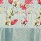 Blue Tissue Silk Digital Print Floral Saree with Unstitched Blouse - Hiral Fashion | Swadesiicart