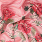 Pink Tissue Silk Digital Print Floral Saree with Unstitched Blouse - Hiral Fashion | Swadesiicart