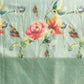 Turquoise Tissue Silk Digital Print Floral Saree with Unstitched Blouse - Hiral Fashion | Swadesiicart