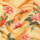 Yellow Tissue Silk Digital Print Floral Saree with Unstitched Blouse - Hiral Fashion | Swadesiicart