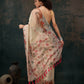 Beige Cotton Blend Digital Print Animal Print Saree with Unstitched Blouse - Hiral Fashion | Swadesiicart
