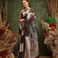 Hiral Fashion Black Chanderi Cotton Blend Abstract Digital Printed Saree | Swadesiicart