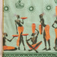 Hiral Fashion Green Chanderi Cotton Blend Abstract Digital Printed Saree | Swadesiicart