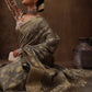 Gray Cotton Woven Zari Design Floral Saree with Unstitched Blouse - Hiral Fashion | Swadesiicart