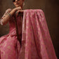 Pink Cotton Woven Zari Design Floral Saree with Unstitched Blouse - Hiral Fashion | Swadesiicart