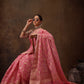Pink Cotton Woven Zari Design Floral Saree with Unstitched Blouse - Hiral Fashion | Swadesiicart