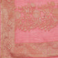 Pink Cotton Woven Zari Design Floral Saree with Unstitched Blouse - Hiral Fashion | Swadesiicart