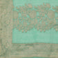 Turquoise Cotton Woven Zari Design Floral Saree with Unstitched Blouse - Hiral Fashion | Swadesiicart