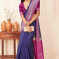 Hiral Fashion Blue Banarasi Soft Silk Checks Zari Woven Saree | Swadesiicart