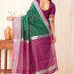 Hiral Fashion Green Banarasi Soft Silk Checks Zari Woven Saree | Swadesiicart
