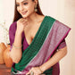 Hiral Fashion Green Banarasi Soft Silk Checks Zari Woven Saree | Swadesiicart
