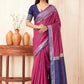 Hiral Fashion Pink Banarasi Soft Silk Checks Zari Woven Saree | Swadesiicart