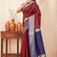 Hiral Fashion Red Banarasi Soft Silk Checks Zari Woven Saree | Swadesiicart