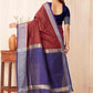 Hiral Fashion Red Banarasi Soft Silk Checks Zari Woven Saree | Swadesiicart