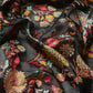 Black Cotton Blend Woven Thread Floral Saree with Unstitched Blouse - Hiral Fashion | Swadesiicart