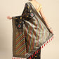 Black Cotton Blend Woven Thread Floral Saree with Unstitched Blouse - Hiral Fashion | Swadesiicart