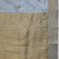 Blue Kota Doria Embroidered Floral Saree with Unstitched Blouse - Hiral Fashion | Swadesiicart